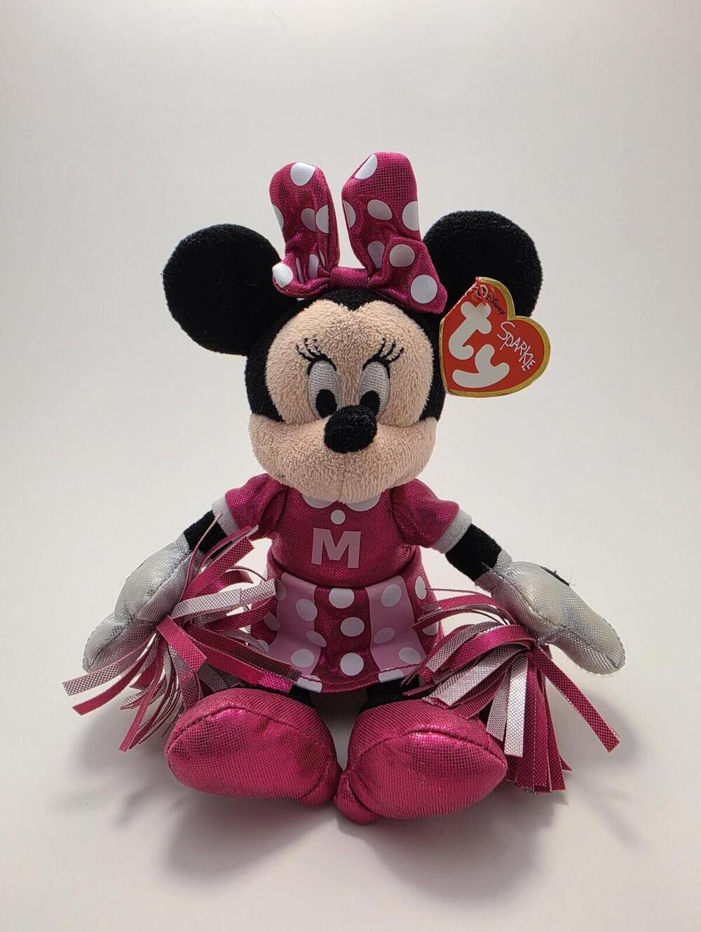 Ty Beanie Baby Disney Sparkle “Minnie Mouse” the Mouse from Disneys Mickey Mouse